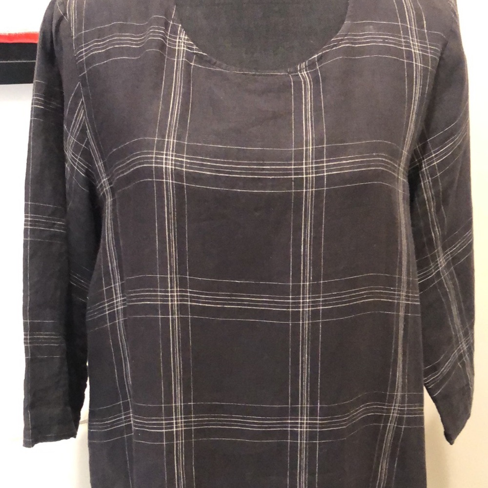 Eileen Fisher Organic Linen Dress/Tunic Size L. - Picture 2 of 9